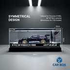 Caixa de Exibição LED 1:18 para Modelos de Carros Porsche
