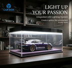 1:18 Universal LED Car Model Display Case with Leather Base