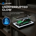Vetrina con display a LED a pilastro luminoso a L 1:18